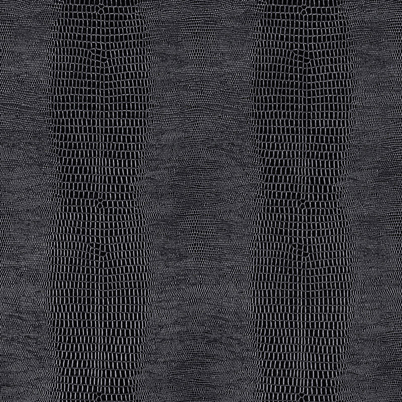 Komodo Black Orchid faux embossed wallpaper with a luminous, shimmering finish and opulent texture by Schumacher.