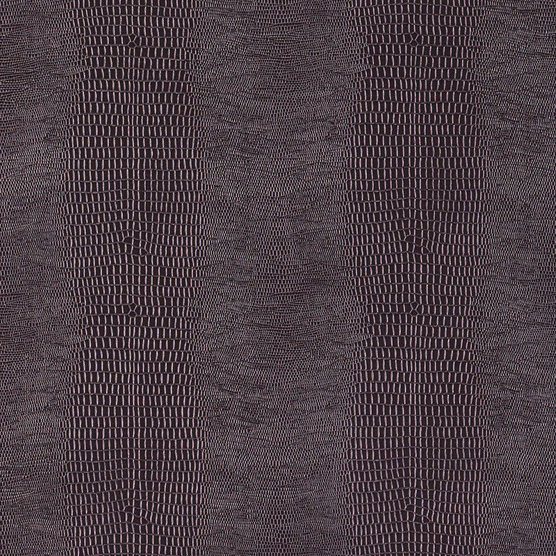 Komodo Sepia wallpaper by Schumacher features a luminous, embossed faux reptile pattern in a rich sepia tone.