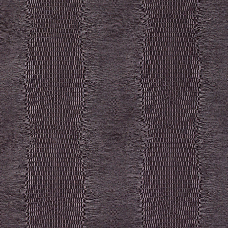 Komodo Sepia wallpaper by Schumacher features a luminous, embossed faux reptile pattern in a rich sepia tone.
