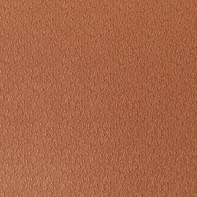 Embossed faux ostrich skin wallpaper in ginger color by Schumacher