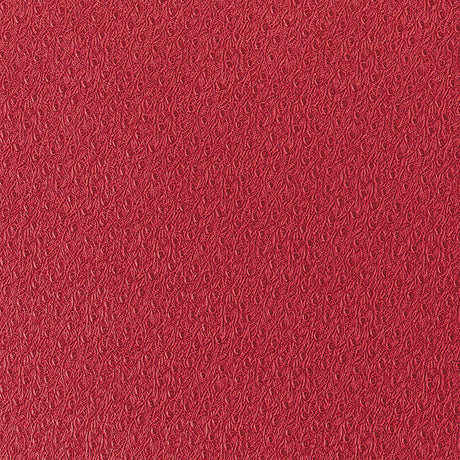 OSTRICH Scarlet embossed faux skin wallpaper by Schumacher, featuring a distinctive textured pattern in vibrant red.