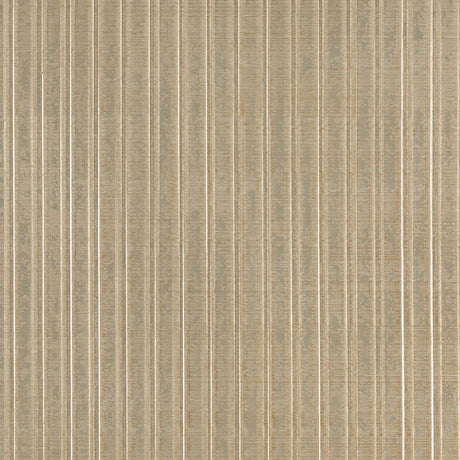 Galvanized Rib wallpaper in Burnished Gold with a handcrafted, corrugated metal-inspired ribbed texture.