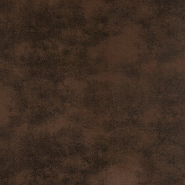 Sueded Leather Cordovan wallcovering with a rich, brown faux leather texture by Schumacher