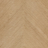 Combed Chevron wallpaper in Maple by Schumacher, featuring a natural chevron stripe design with a wood-like texture.