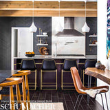 Combed Chevron Black Slate by Schumacher Subtle Chevron Stripe Wallpaper – Schumacher 5007423