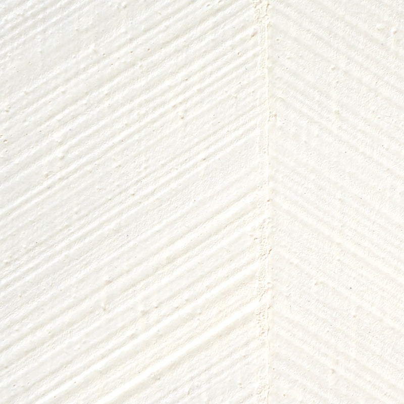 Combed Chevron Ivory Textured Chevron Stripe Wallpaper – Schumacher 5007424