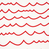 Waves Red by Schumacher Modern Graphic Stripe Wallpaper – Schumacher 5007463