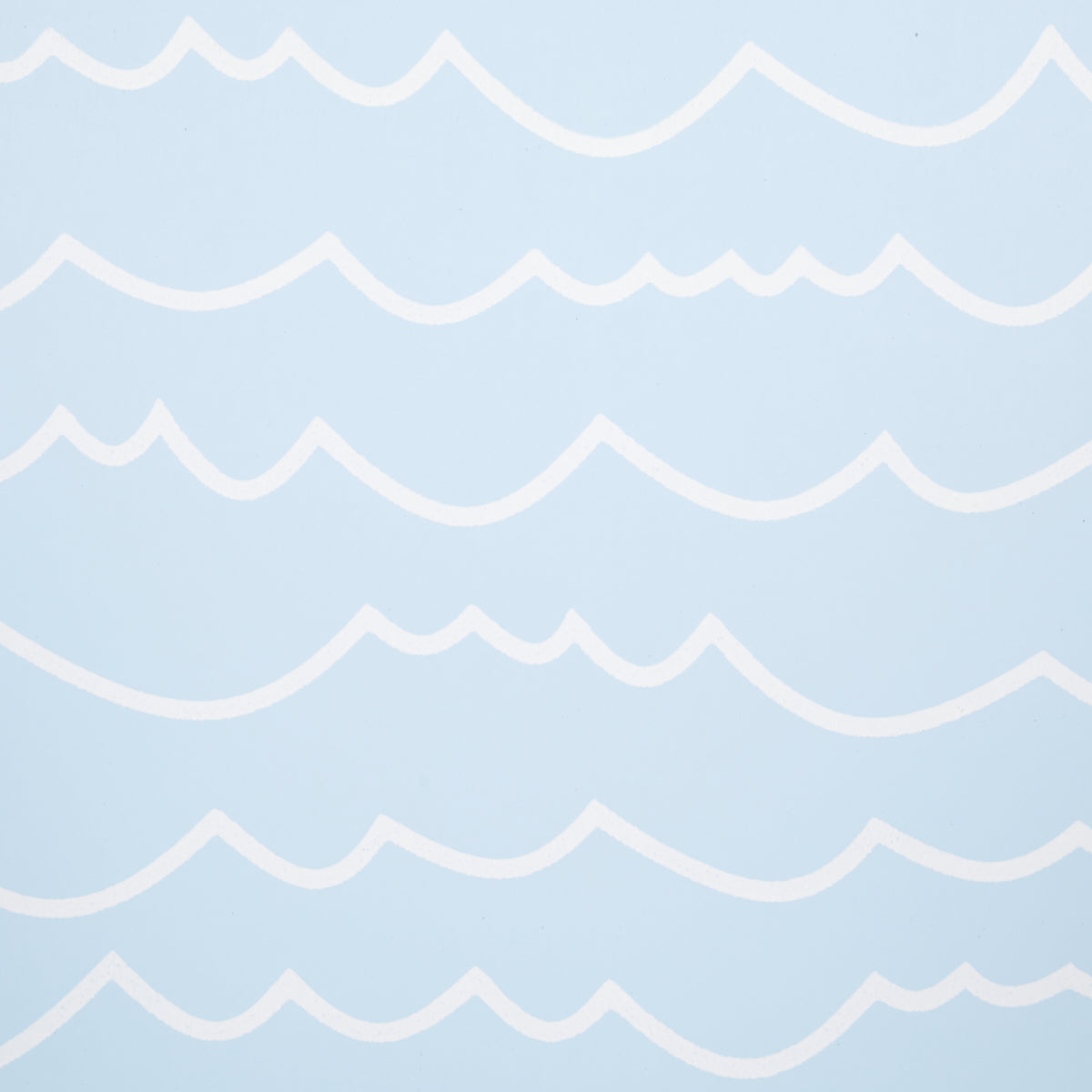 Waves White on Sky by Schumacher Modern Graphic Stripe Wallpaper – Schumacher 5007464
