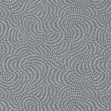 Whirlpool Mercury by Schumacher - swirling geometric pattern wallpaper in grey and silver tones