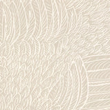 FEATHERFEST wallpaper in Natural by Schumacher, featuring a graphic play of stylized feathers inspired by an archival print.