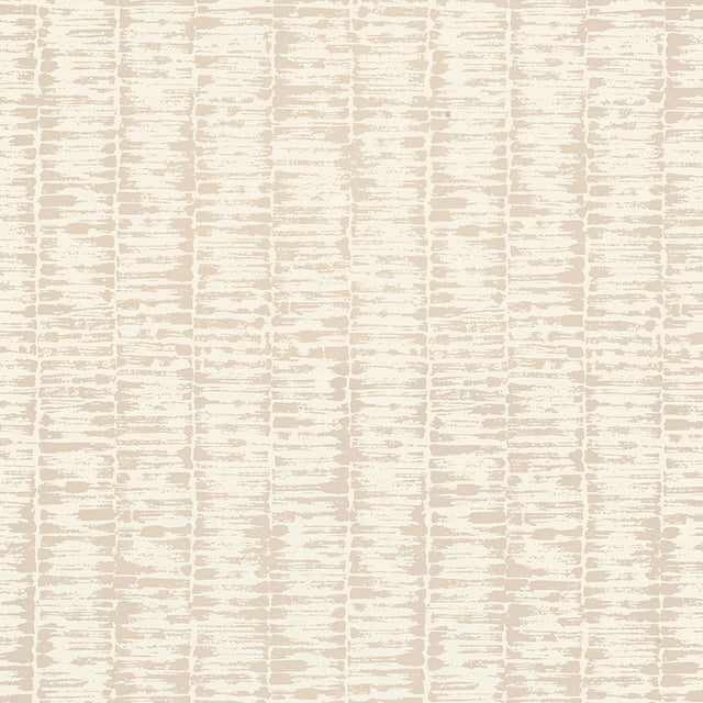 VARIATIONS wallpaper in Oyster from the Drawn From Nature collection by Schumacher, abstract brushstroke pattern in neutral tones.