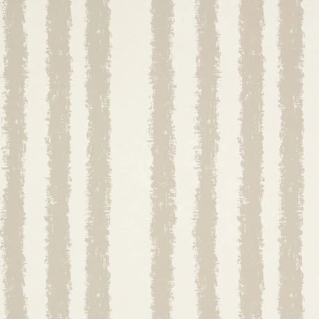Tree Stand wallpaper in Linen from the Drawn From Nature collection by Schumacher. Organic, irregular stripe pattern in neutral tones.