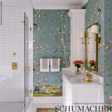 Brighton Pavilion Panel Multi by Miles Redd Scenic Botanical Wallpaper Panel – Schumacher 5007740