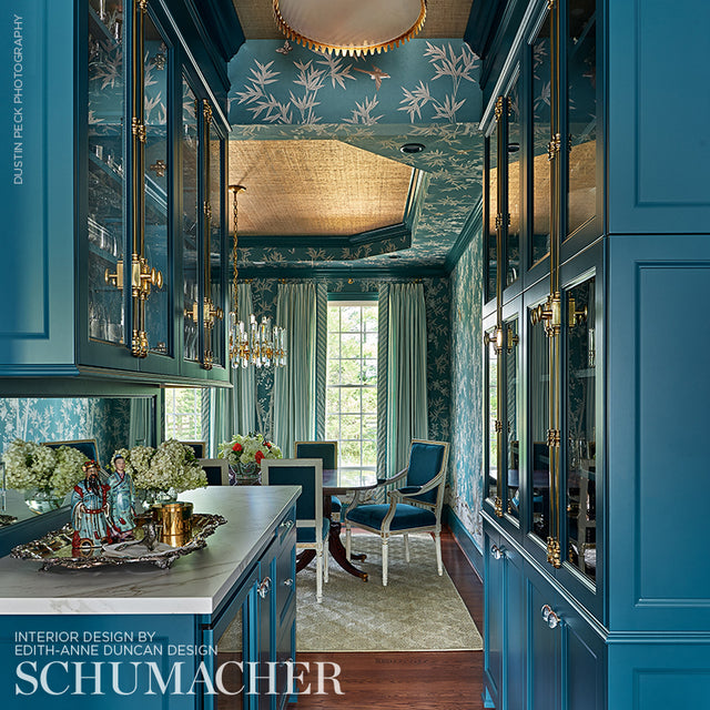 Brighton Pavilion Panel Peacock by Miles Redd Scenic Wallpaper – Schumacher 5007741