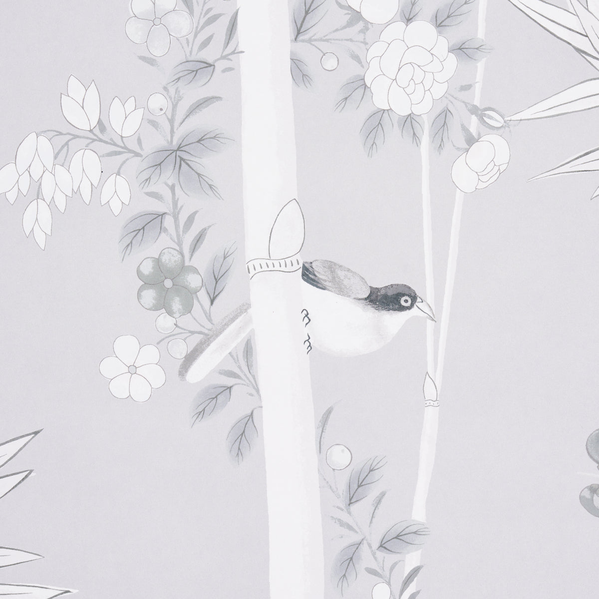 Brighton Pavilion Panel Black & White by Miles Redd Scenic Wallpaper Panel – Schumacher 5007742
