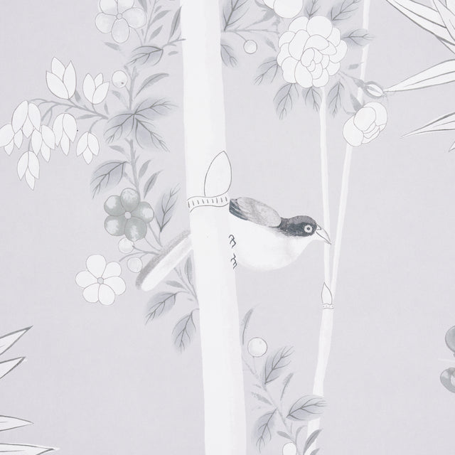 Brighton Pavilion Panel Black & White by Miles Redd Scenic Wallpaper Panel – Schumacher 5007742