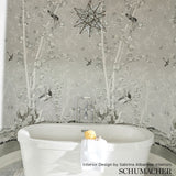 Brighton Pavilion Panel Black & White by Miles Redd Scenic Wallpaper Panel – Schumacher 5007742