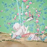 Brighton Pavilion Panel Emerald by Miles Redd Chinoiserie Wallpaper Panel – Schumacher 5007743