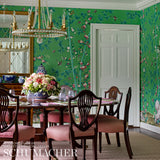 Brighton Pavilion Panel Emerald by Miles Redd Chinoiserie Wallpaper Panel – Schumacher 5007743