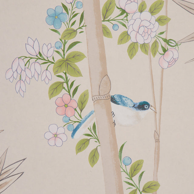Brighton Pavilion Panel Alabaster by Miles Redd Scenic Chinoiserie Wallpaper Panel – Schumacher 5007746