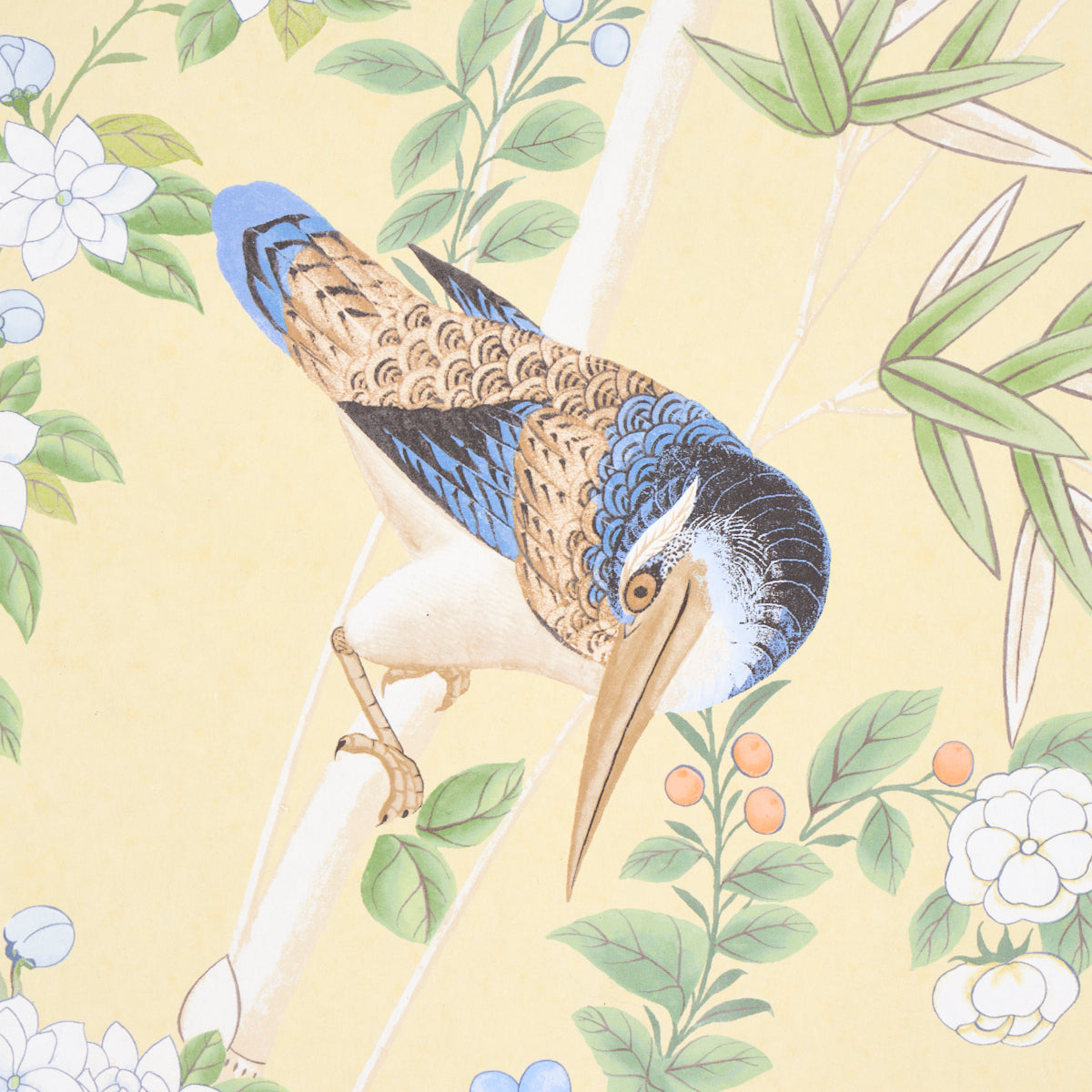 Brighton Pavilion Panel Yellow by Miles Redd Scenic Wallpaper Panel – Schumacher 5007747