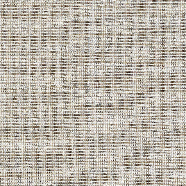 Anodized Raffia wallpaper in Warm Silver by Schumacher, featuring a thick-weave raffia texture with a shimmered finish.