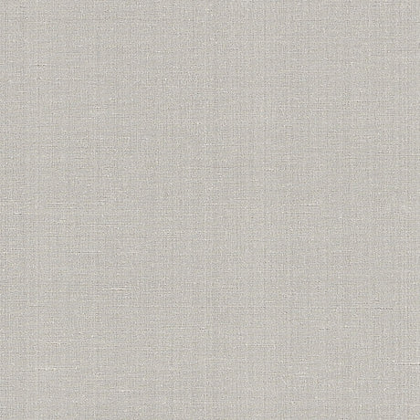 Linen Lamé Platinum fabric wallcovering by Schumacher, metallic-washed linen texture in a platinum color