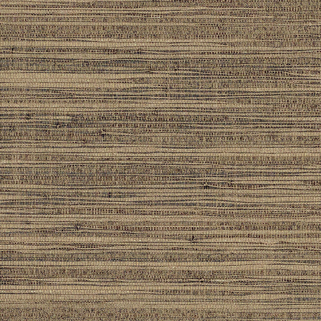 Burnished Raffia wallpaper in Burnished Gold by Schumacher, featuring natural raffia texture with metallic shimmer.