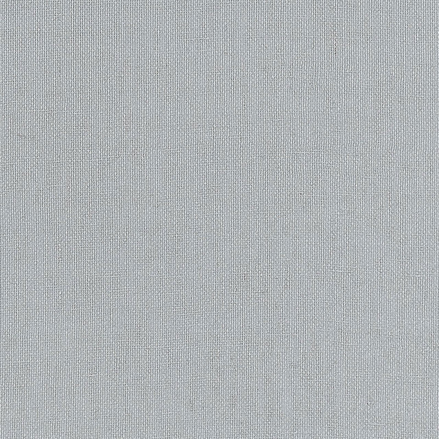 Gilded Linen silver wallpaper with a subtle linen texture and metallic shimmer by Schumacher
