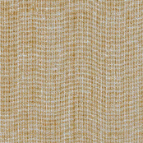 Gilded Linen wallpaper in silver and gold by Schumacher, featuring a natural linen texture with a subtle metallic shimmer.