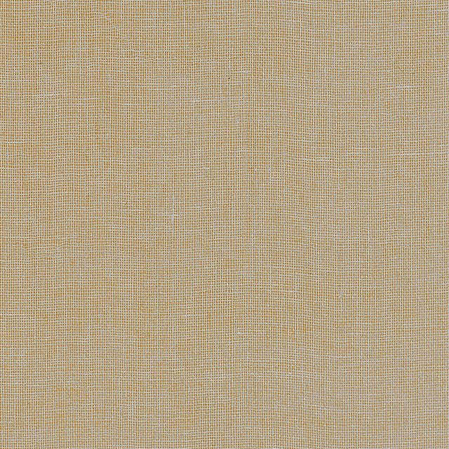 Gilded Linen wallpaper in silver and gold by Schumacher, featuring a natural linen texture with a subtle metallic shimmer.