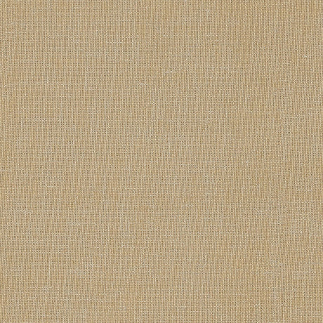 Gilded Linen gold wallpaper with a natural linen texture and subtle shimmer by Schumacher