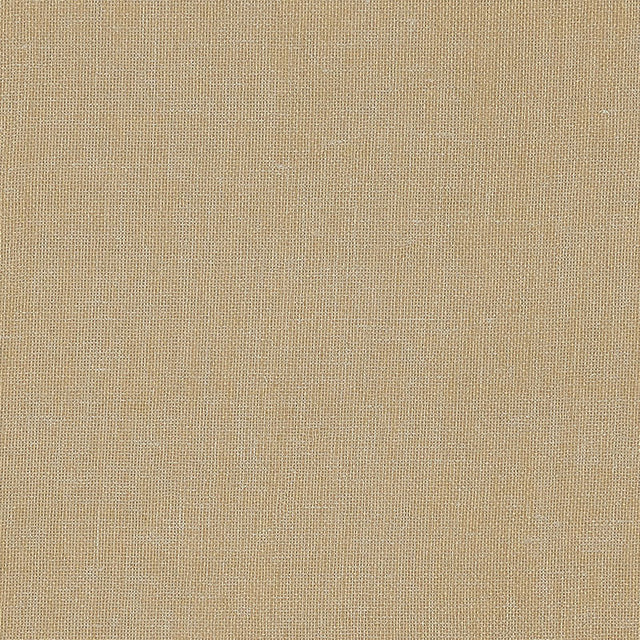Gilded Linen gold wallpaper with a natural linen texture and subtle shimmer by Schumacher