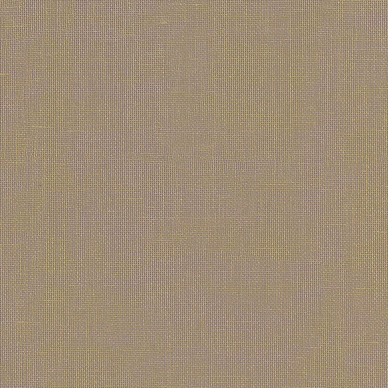 Gilded Linen wallpaper in Cocoa & Gold by Schumacher. Subtle linen texture with a gilded shimmer finish.