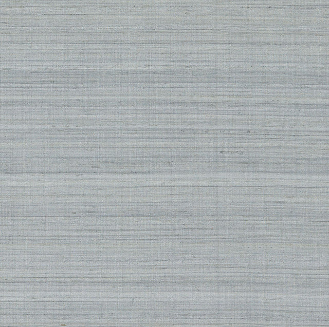 Shaded Silk Dove fabric wallcovering by Schumacher, featuring a lustrous, striated silk texture in a soft grey tone.