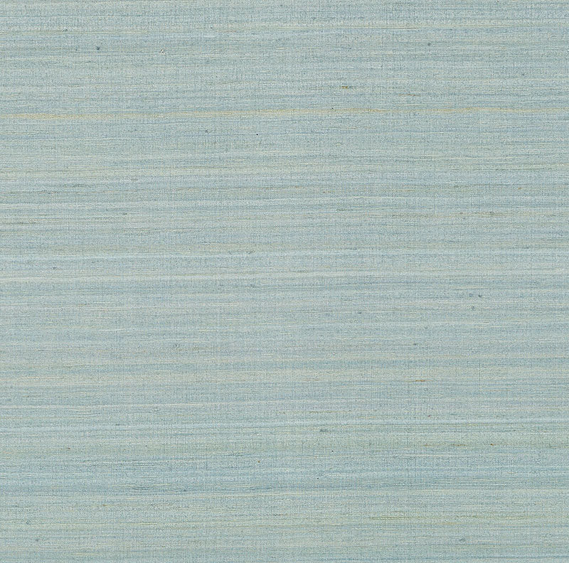 Shaded Silk Aqua fabric wallcovering with a striated silk texture by Schumacher