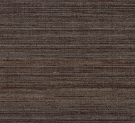 Shaded Silk Sable fabric wallcovering by Schumacher in a striated brown silk texture