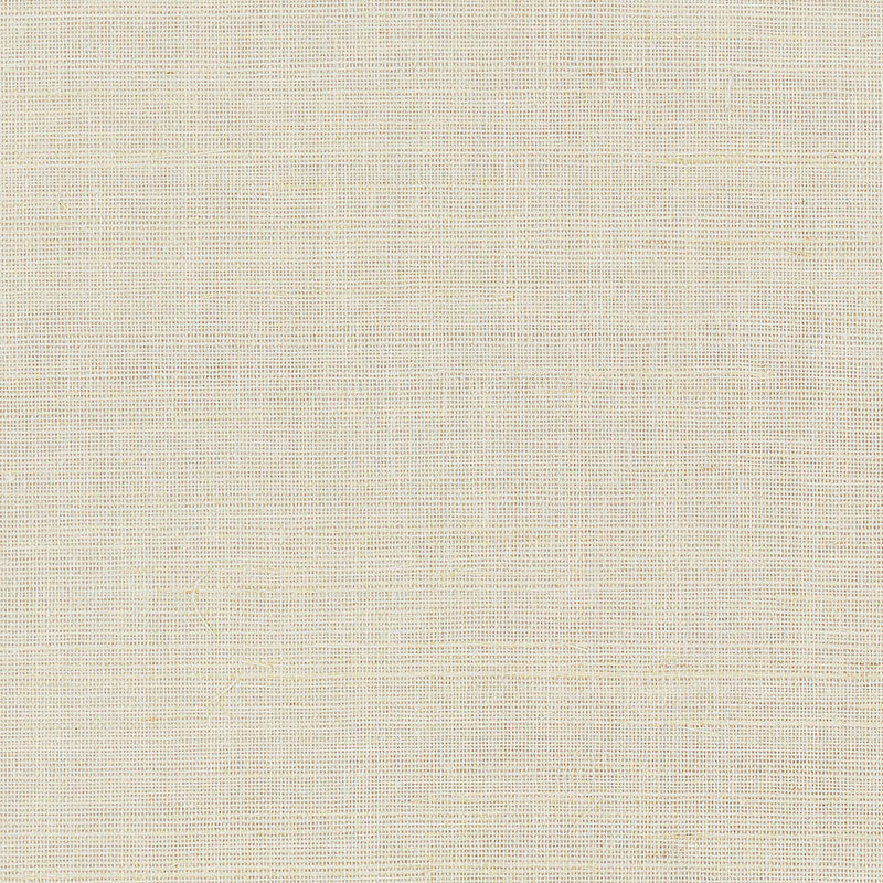 Ivory shimmer hemp wallcovering with a natural, gently metallic finish by Schumacher.