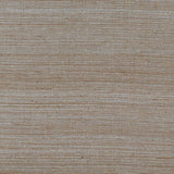Close-up of Schumacher Hemp Shimmer wallpaper in Cocoa Shimmer, showing natural hemp texture with a subtle metallic sheen.