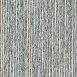 Corded Stripe wallpaper in grey with thin vertical paper strips layered on a metallic ground, by Schumacher.