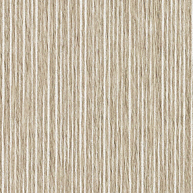 Corded Stripe wallpaper in Natural by Schumacher features thin vertical paper strips layered on a metallic ground for a sophisticated, textured look.