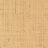 Nakara natural grasscloth wallcovering in a coarse and fine weave by Schumacher, shown in natural beige tones.