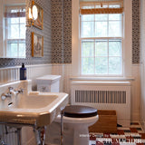 TUMBLING BLOCKS Black & White Geometric Wallpaper – Schumacher 5007964