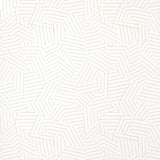 Deconstructed Stripe wallpaper in greige by Miles Redd for Schumacher, featuring a modern geometric stripe pattern.