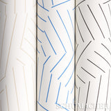 Deconstructed Stripe Cobalt by Schumacher Modern Geometric Wallpaper – Schumacher 5007972