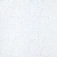 Deconstructed Stripe wallpaper in cobalt blue by Schumacher, modern geometric linear pattern, shown in room and detail views