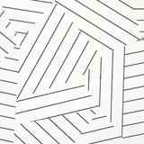 Deconstructed Stripe Black by Schumacher Modern Geometric Stripe Wallpaper – Schumacher 5007973