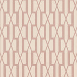 Belvedere Pink Trellis Pattern Wallpaper by Schumacher, designed by Veere Grenney
