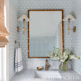Belvedere Sky by Veere Grenney Geometric Trellis Wallpaper – Schumacher 5007997