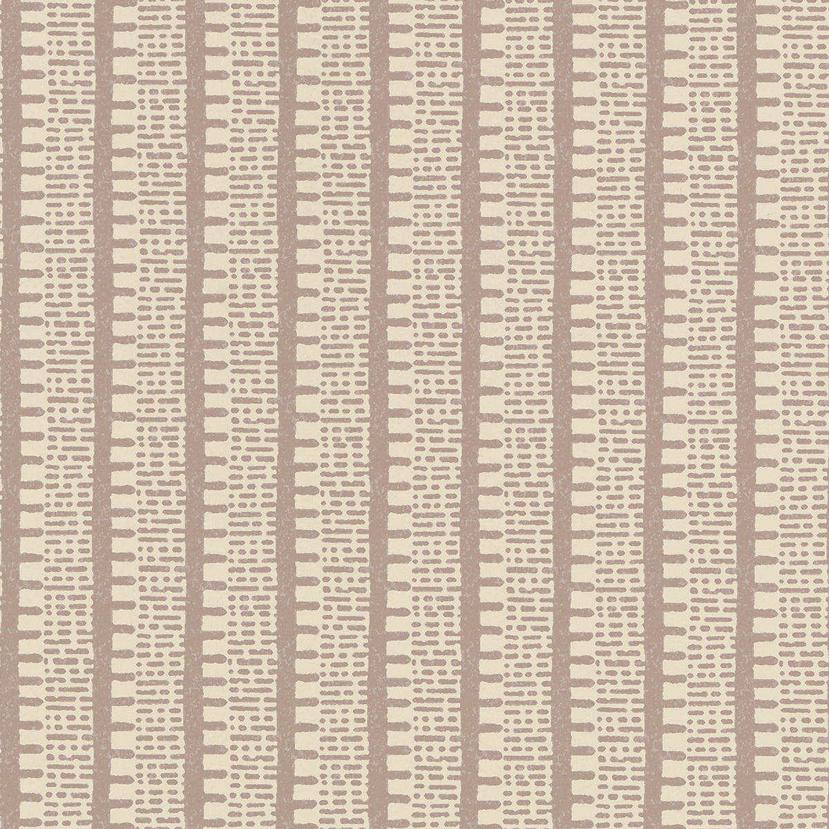 KIOSK Lilac by Veere Grenney, a sophisticated graphic stripe wallcovering in lilac and cream tones.